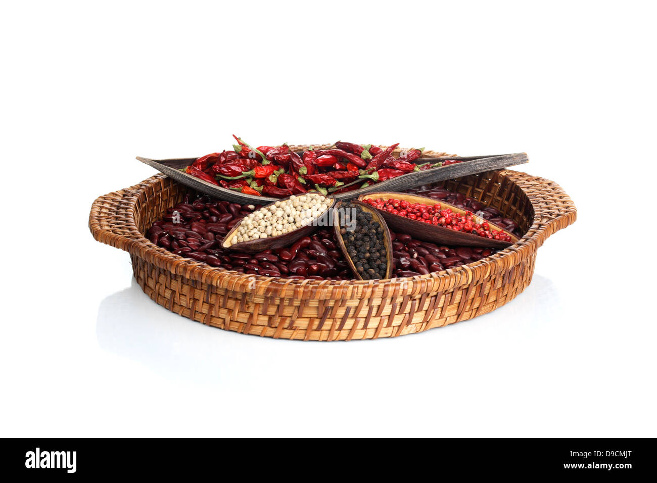 Chilli, beans and pepper Stock Photo Alamy