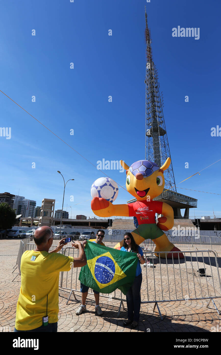 June 15, 2013 - Football / Soccer :  FIFA Confederations Cup Brazil 2013  at Brasilia, Brazil.  (Photo by Daiju Kitamura/AFLO SPORT) Stock Photo