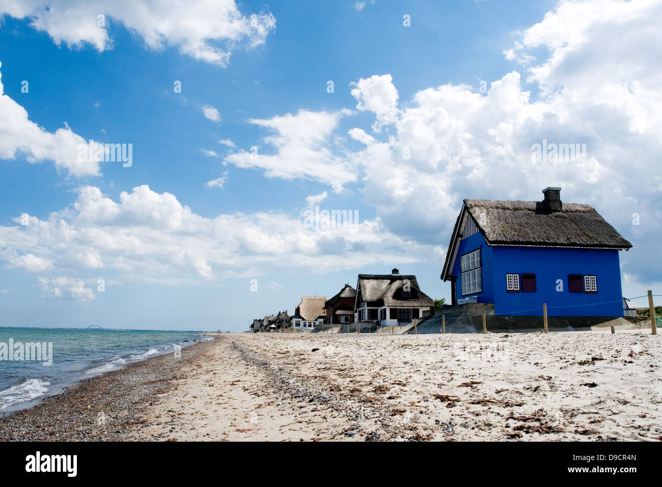 Summer cottages on the Baltic Sea Stock Photo