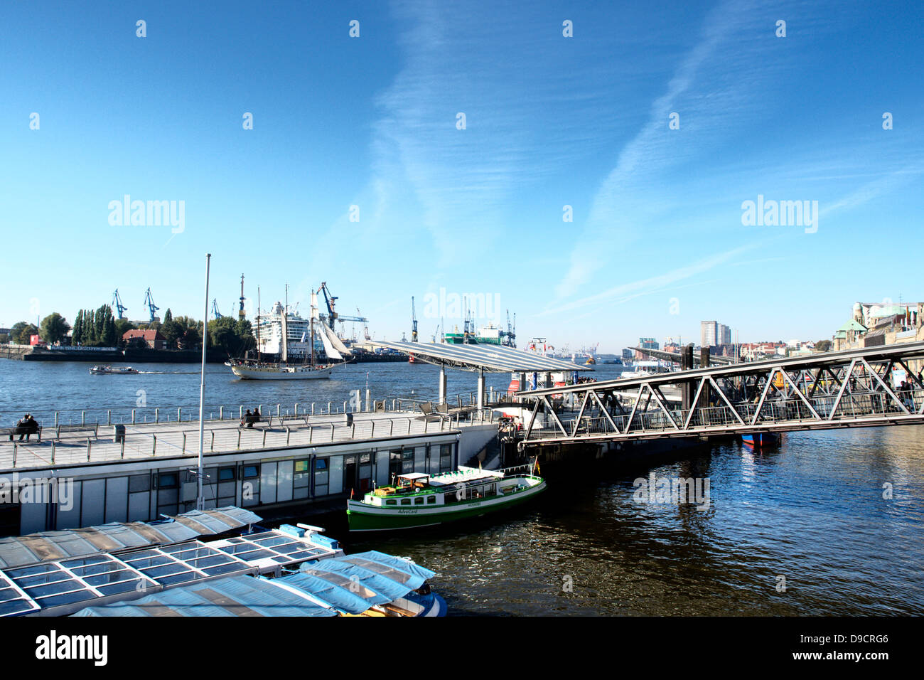 Hamburg harbour Stock Photo