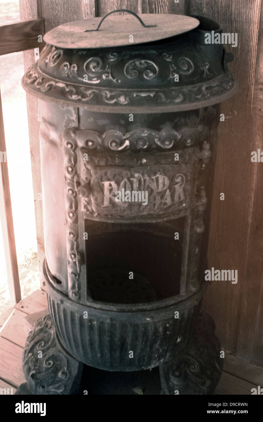 Old Rusted Wood Burning Stove Stock Photo Alamy