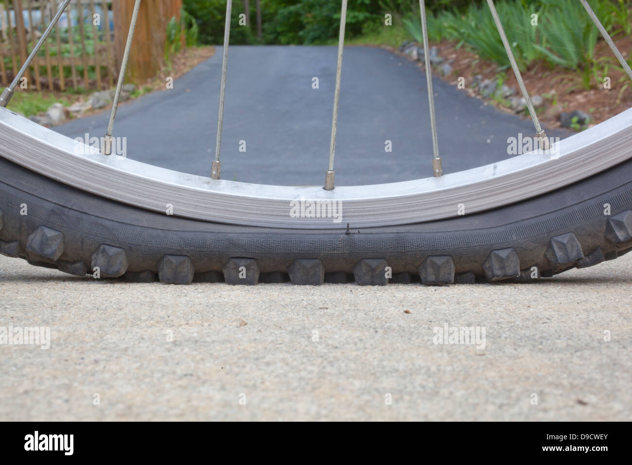 Bike flat tire hires stock photography and images Alamy