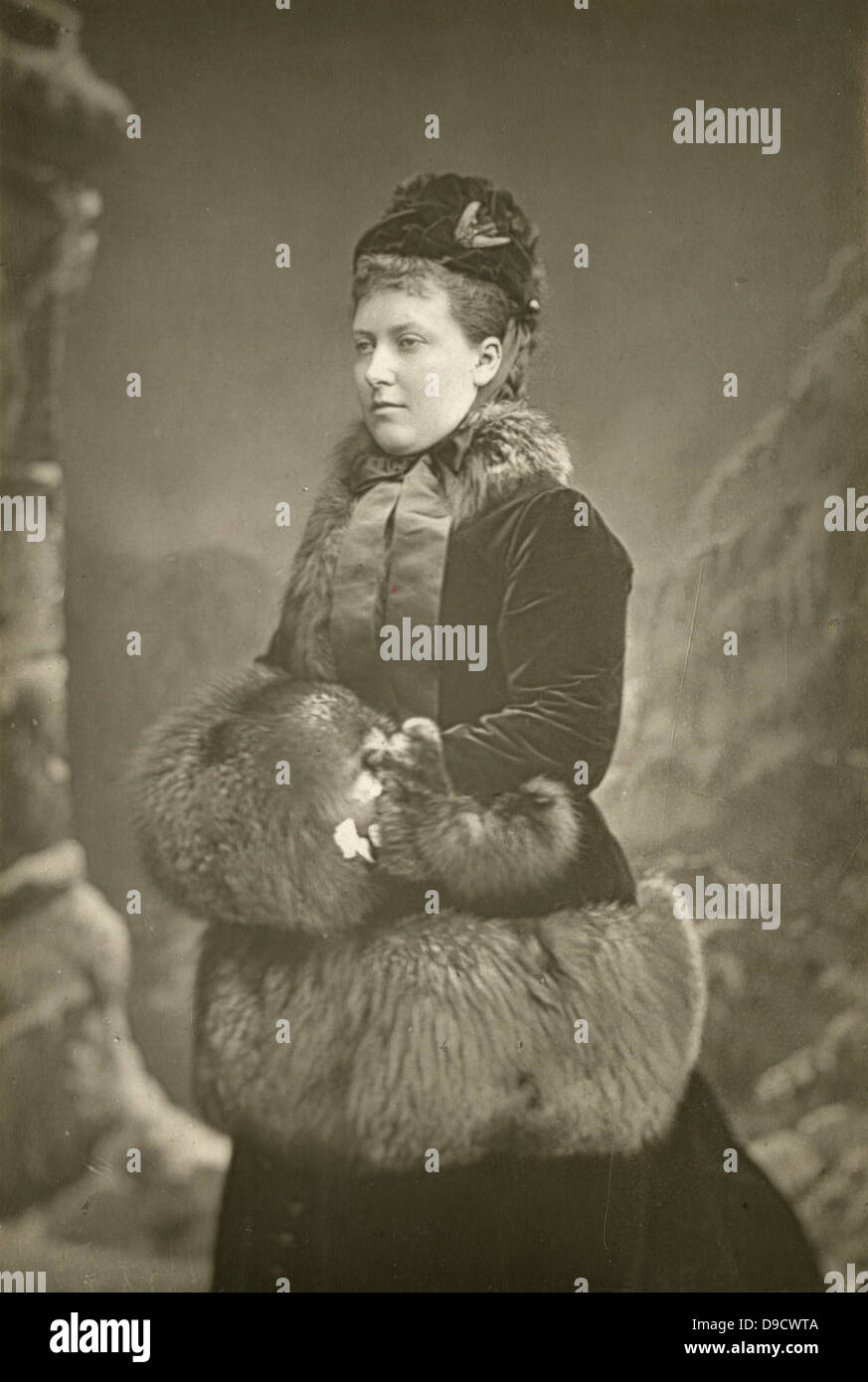 Helena Augusta Victoria (1846-1923) fifth child of Queen Victoria, pictured c1890,known as Princess Christian. In 1866 married to Prince Christian of Schleswig-Holstein. Stock Photo