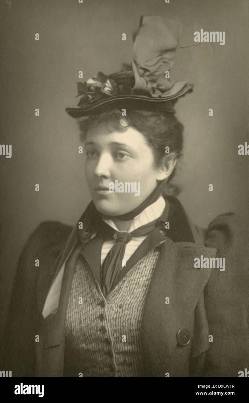 Marion Lea (1861-1944) American actress who appeared in London as Mrs Elvsted in Ibsens Hedda Gabler in 1891. Stock Photo