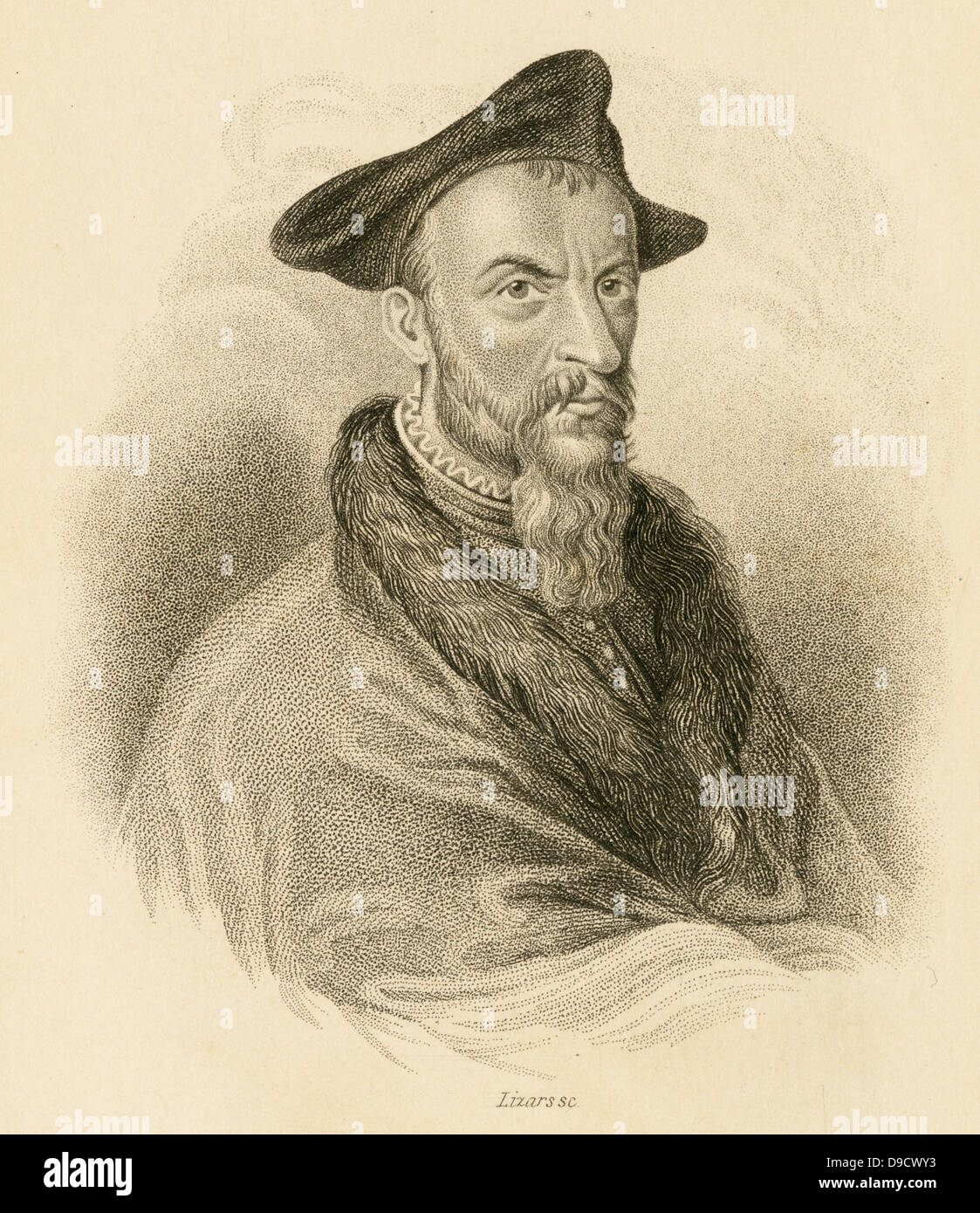 Ippolito Salviani (1514-1572) known as Salvianus Italian naturalist and physician.  Engraving c1831. Stock Photo