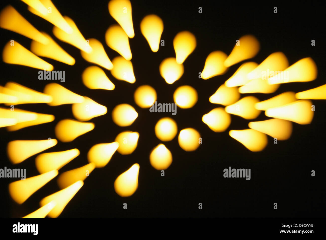 Yellow light dots Stock Photo Alamy