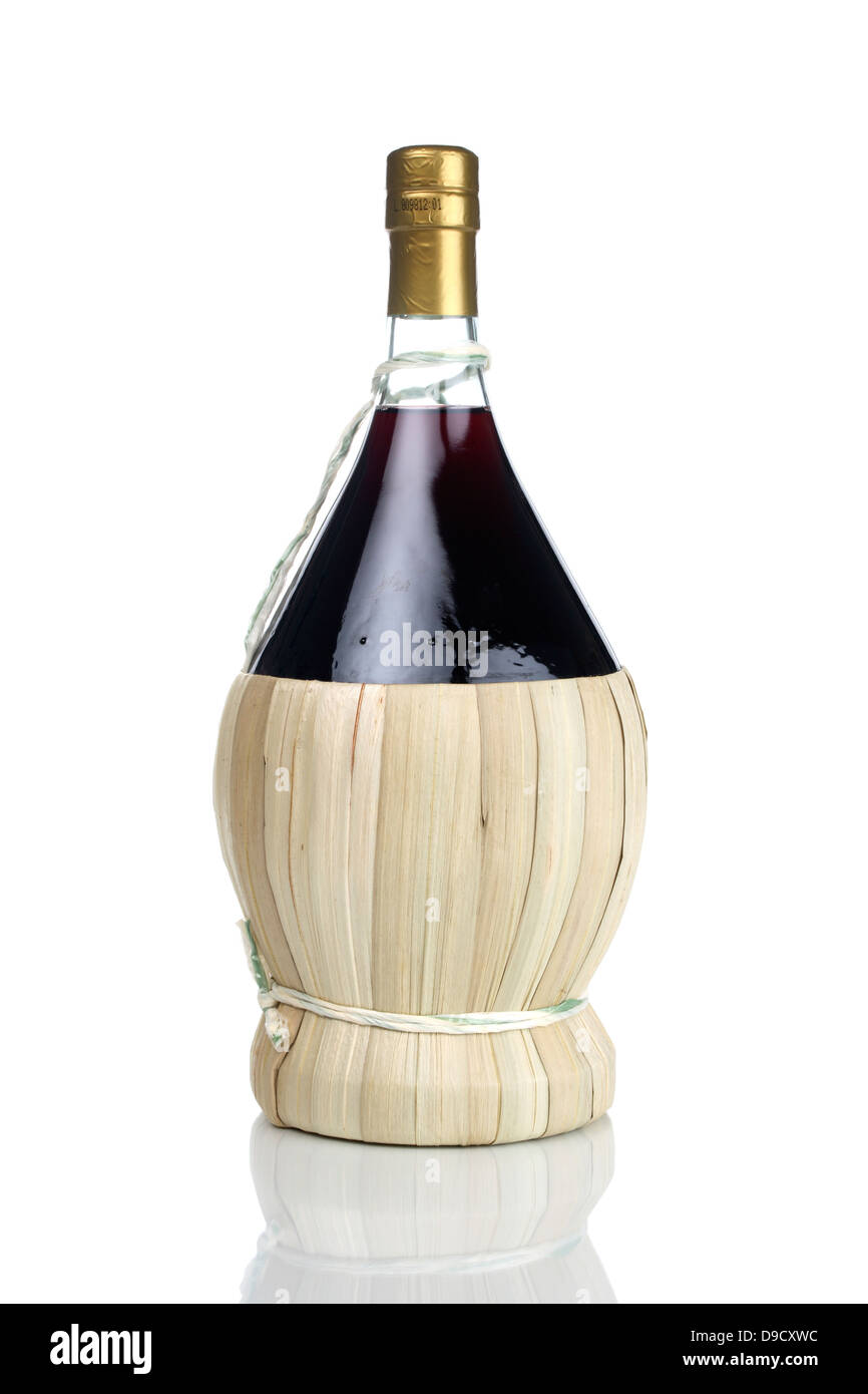 Bottle of Chianti Stock Photo