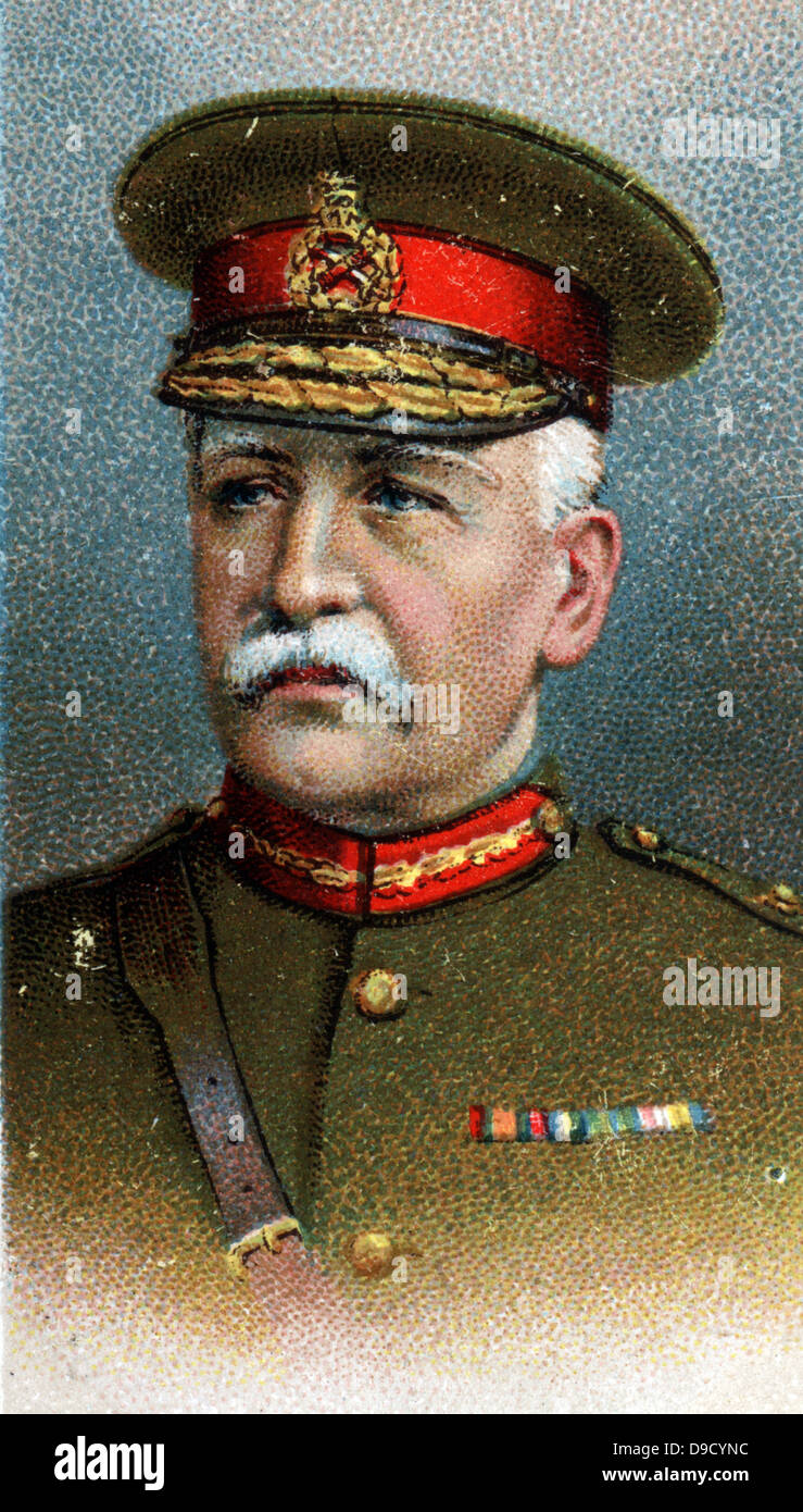 General Sir Charles Carmichael Monro, 1st Baronet of Bearcrofts (1860-1929) British Army General during the First World War, Governor of Gibraltar 1923-1929. Chromolithograph. Stock Photo
