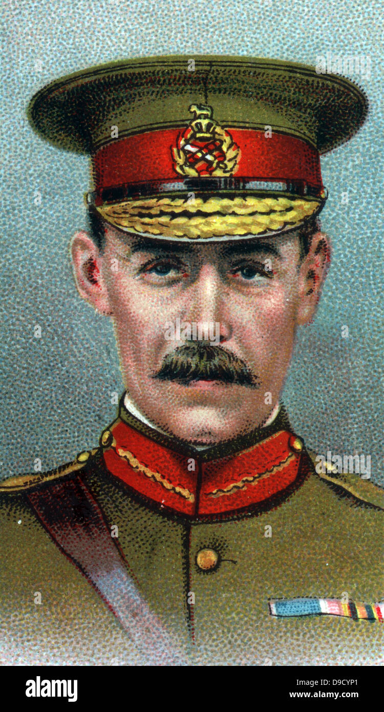 General Archibald James Murray (1850-1945) British soldier.  In First Wolrd War he was Commander of the Egyptian Expeditionary Force 1916-1917.  Chromolithograph. Stock Photo
