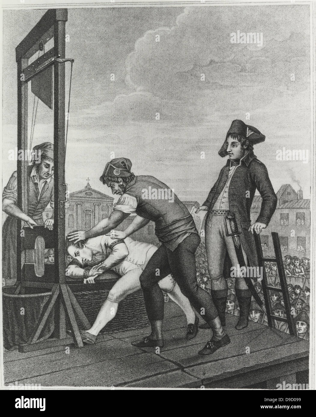 Maximilien de Robespierre (1758-1794) French lawyer, politician, and Revolutionary. Arrested 27 July 1794 and, with 21 of his closest associates, was executed by guillotine the next day. Stock Photo