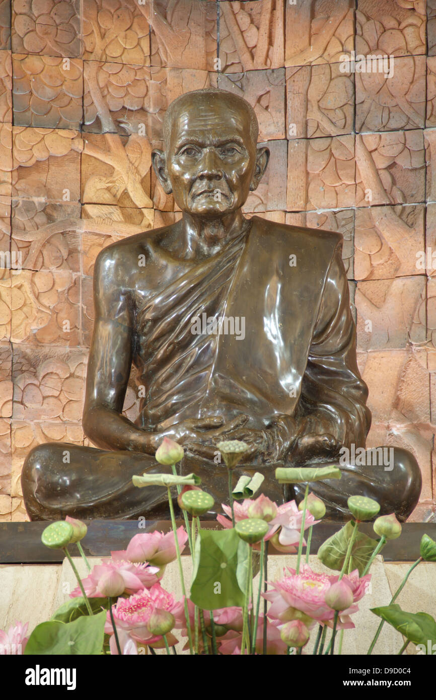 The statue of the famous monk in Thailand Stock Photo Alamy