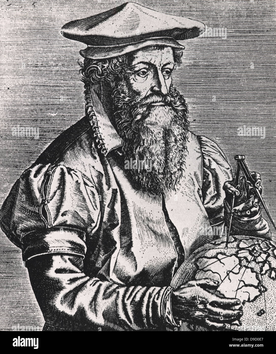 A Flemish Map Maker Gerhardus Mercator, Born Gerhard Kremer (1512-1594) Flemish Map Maker And  Geographer. Inventor Of The Mercator Projection. From Imagines Doctorum  Vivorum .... Antwerp, 1587, By Philippe Galle Stock Photo - Alamy