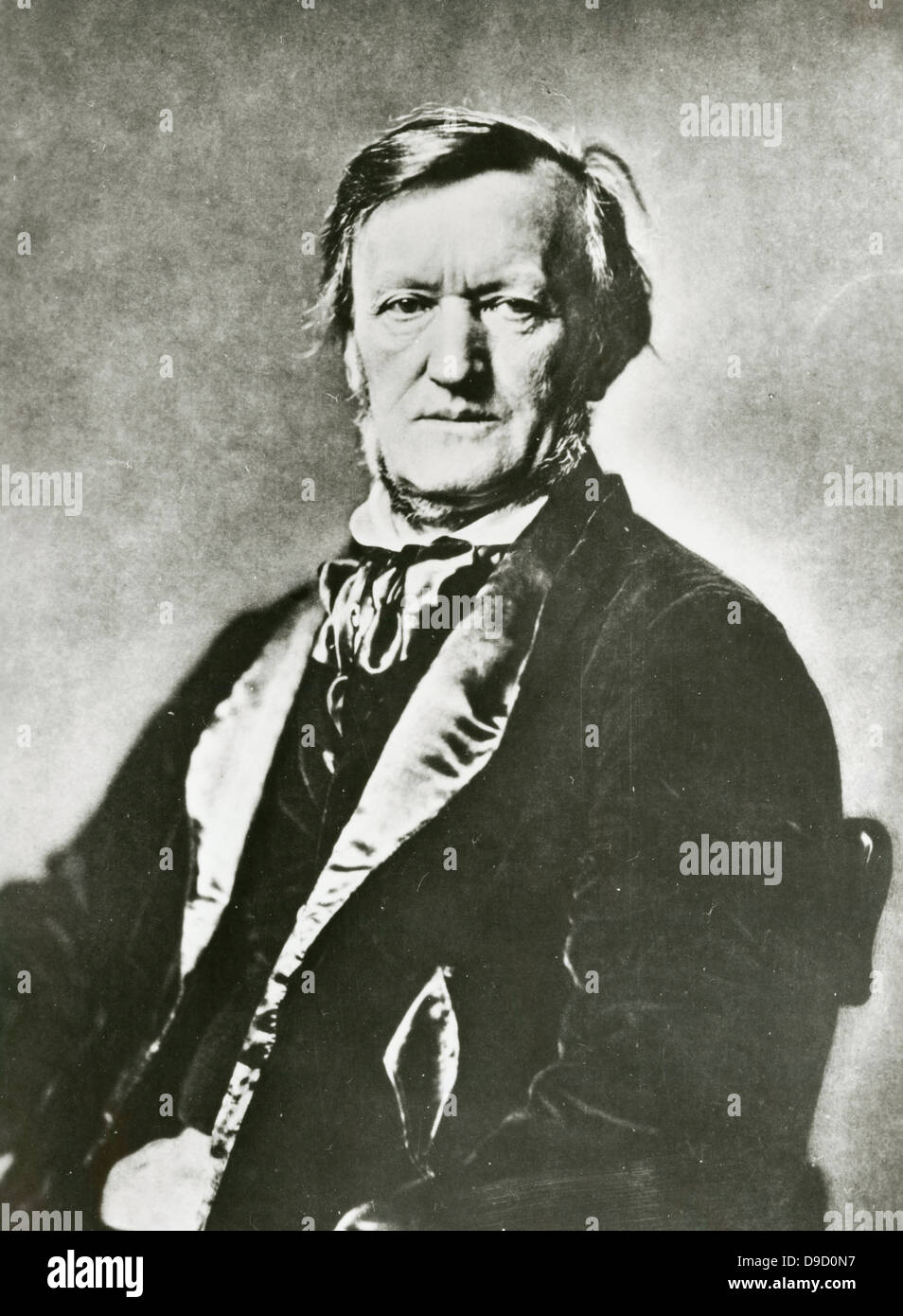 (Wilhelm) Richard Wagner (1813-1883) German composer, conductor, and theatre director. He built the Bayreuth Festspielhaus which opend in 1876 with Das Rheingold to stage his music dramas. Photograph. Stock Photo