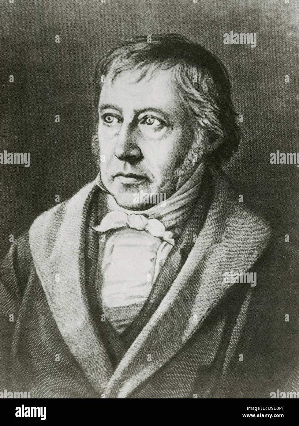 Georg Wilhelm Friedrich Hegel (1770-1831) German philosopher, one of the creators of German Idealism. Stock Photo