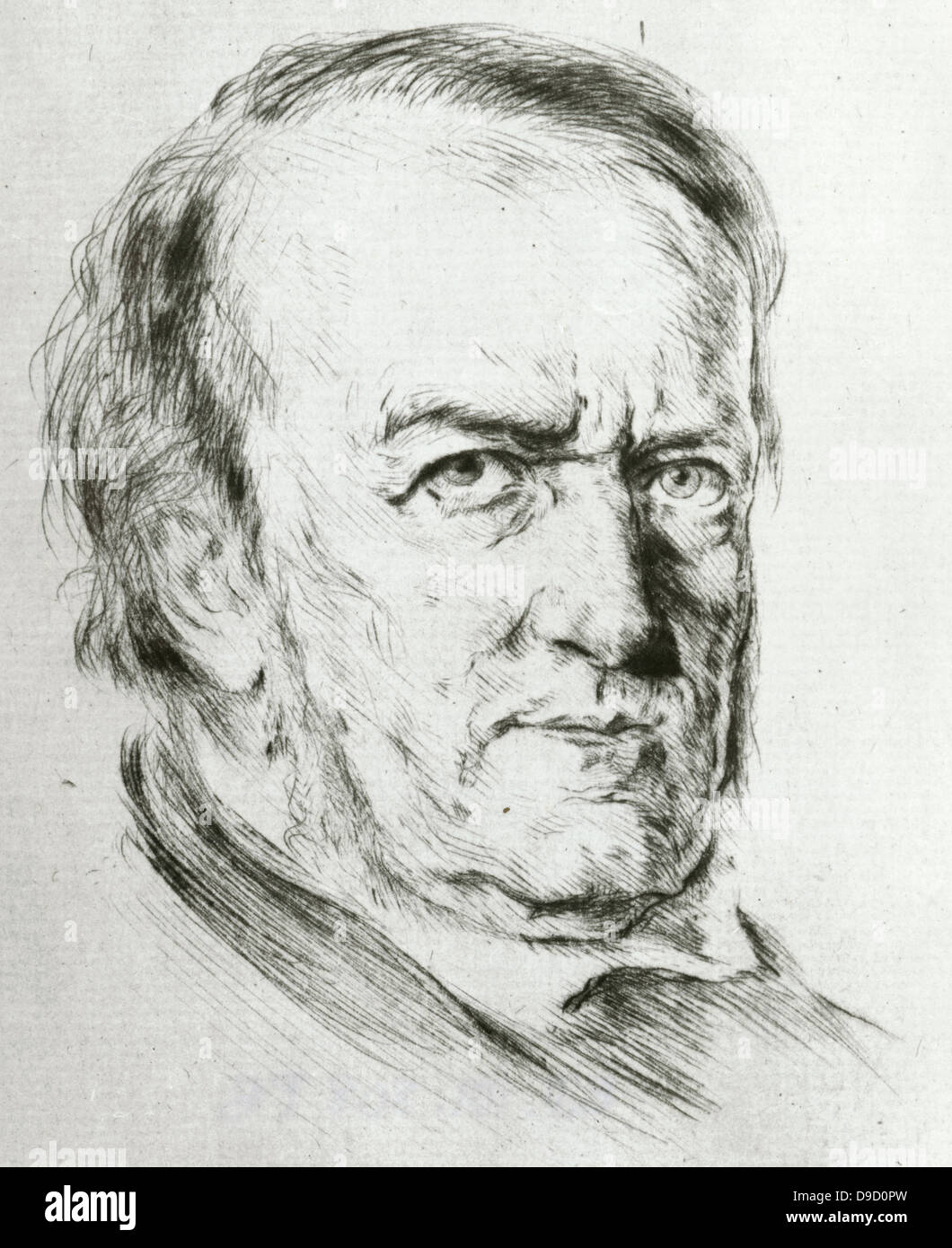 (Wilhelm) Richard Wagner (1813-1883) German composer, conductor, and theatre director. He built the Bayreuth Festspielhaus which opend in 1876 with Das Rheingold to stage his music dramas. Stock Photo