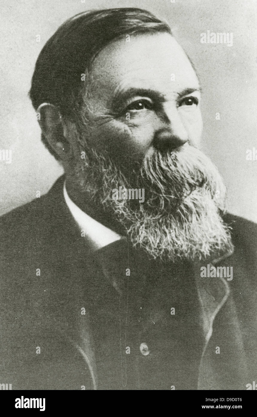 Friedrich Engels (1820-1895) in 1891,  German-English industrialist, political theorist, philosopher, and social scientist.Co-founder, with Karl Marx, of Marxism. Stock Photo