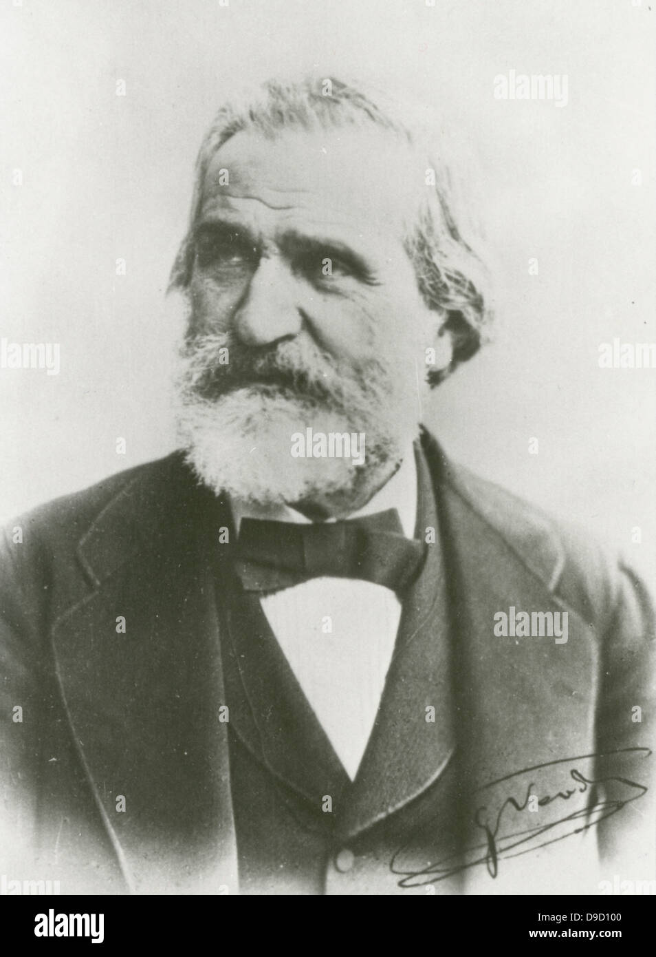Giuseppe Verdi (1813-1901) Italian Romantic composer, many of whose operas are standard repertoire in the worlds operea houses. Stock Photo