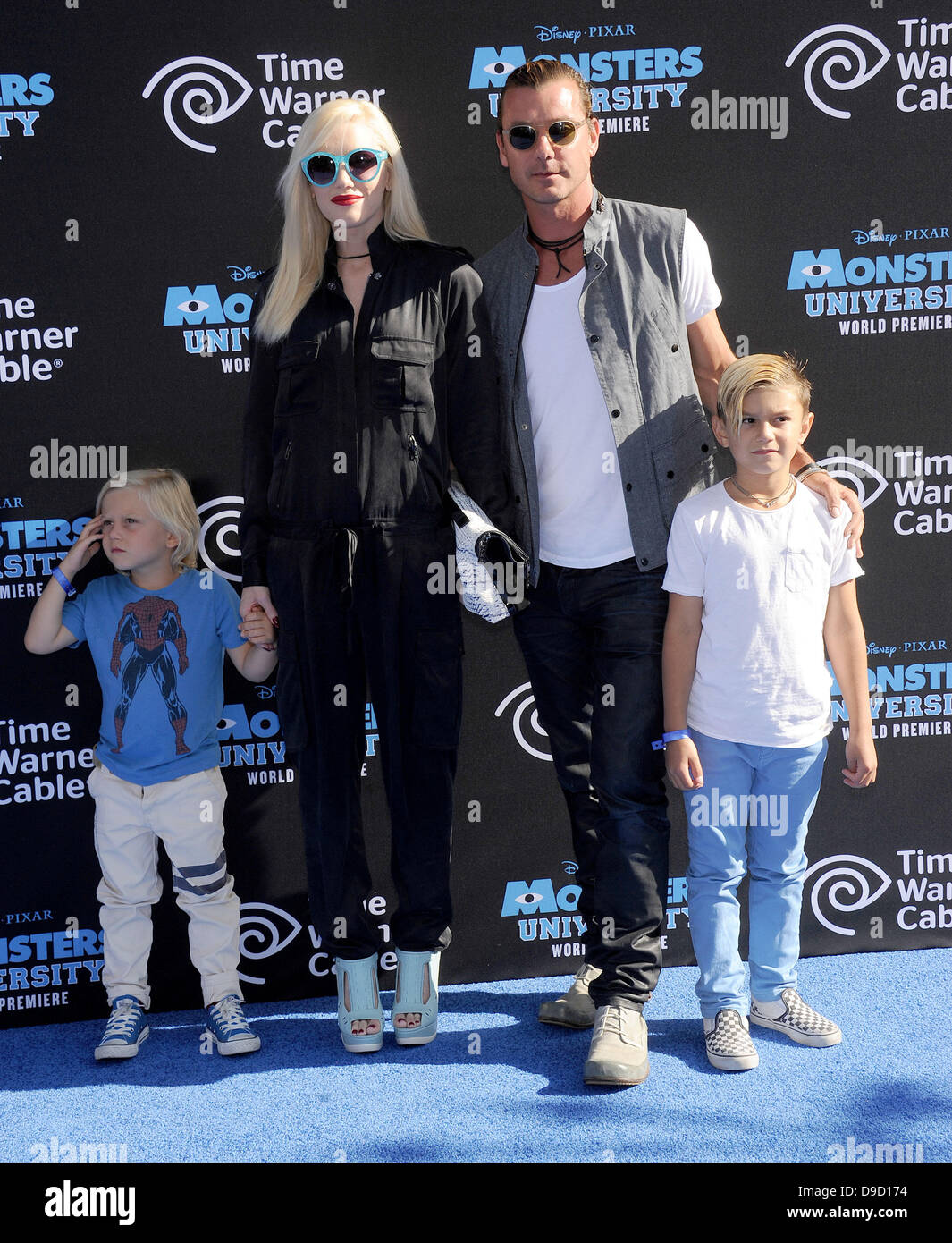 Hollywood, USA. 17th June, 2013. Gwen Stefani, Gavin Rossdale, Kingston and Zuma arrives for the premiere of the film 'Monsters University' at the El Capitan theater. Credit:  ZUMA Press, Inc./Alamy Live News Stock Photo