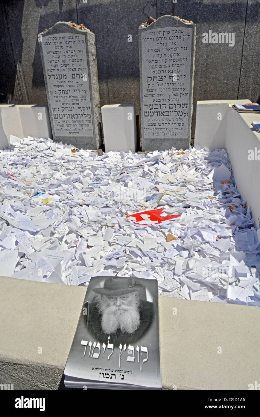 A prayer book at the Ohel, the burial places of the last 2 Lubavitcher ...