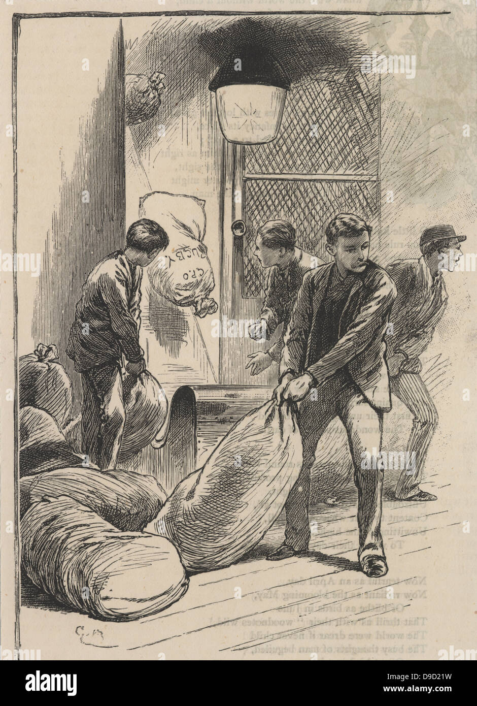 General Post Office St Martins Le Grand London At 8pm Sacks Of general-post-office-st-martins-le-grand-london-at-8pm-sacks-of