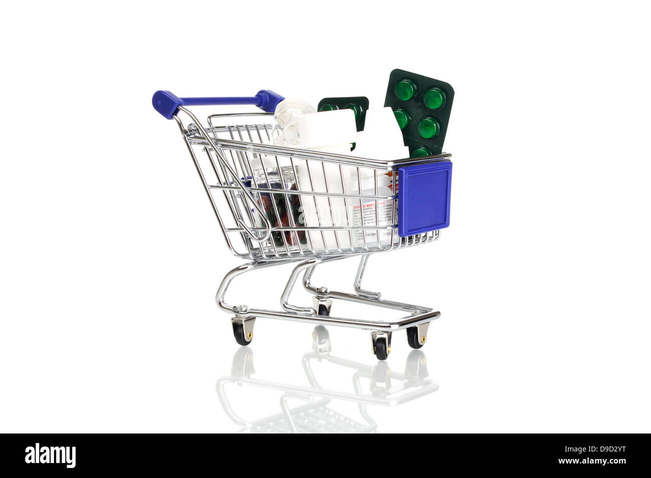 Shopping carts with medicament Stock Photo