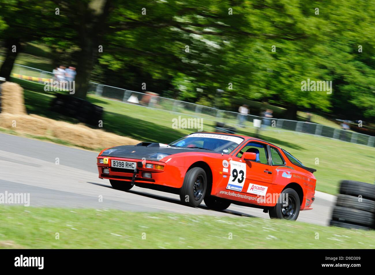 A car racing around Crystal Palace Park in London for the Motorsport at the Palace Sprint 2013. Stock Photo