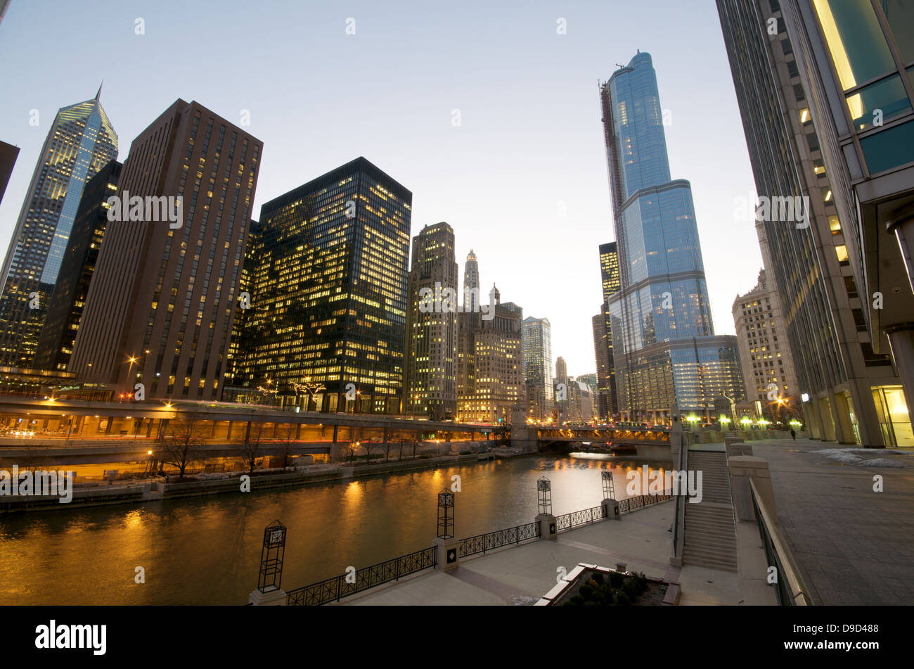 Chicago Riverwalk Aerial Hi Res Stock Photography And Images Alamy