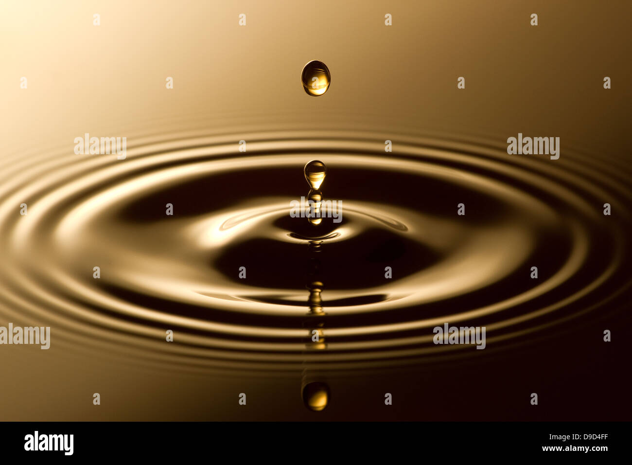 Ripples in coffee Stock Photo - Alamy