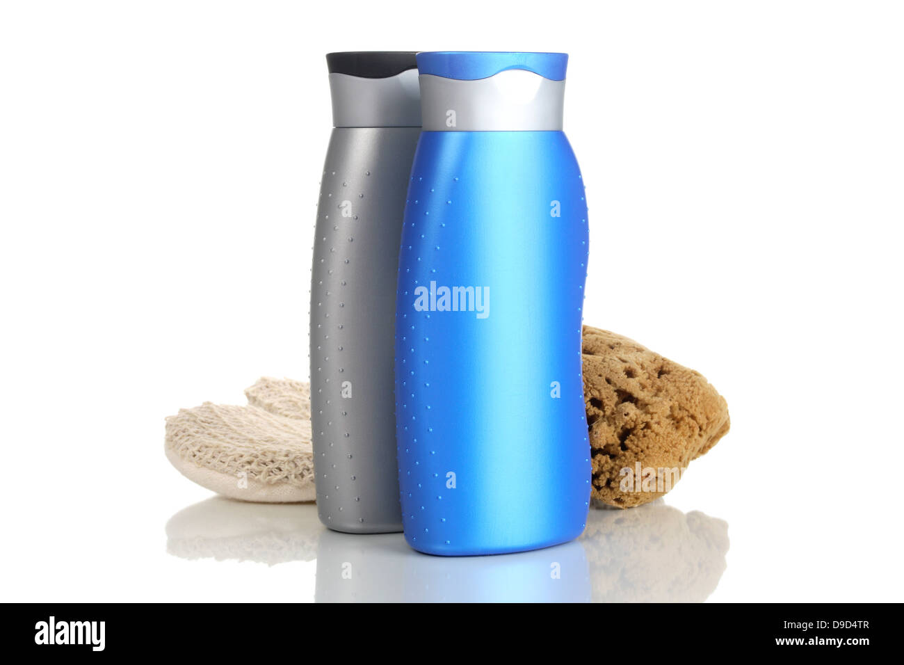 Shower gel with sponge Stock Photo Alamy