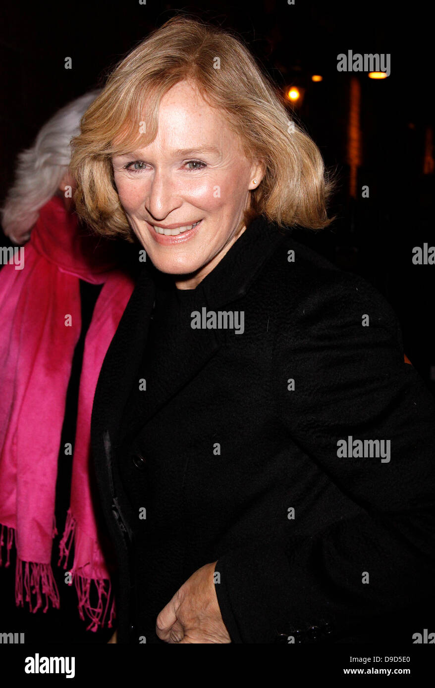 Glenn Close attends a performance of 'Love, Loss and What I Wore' now starring her daughter Annie Starke at the West Side Theatre New York City, USA - 24.03.11 Stock Photo