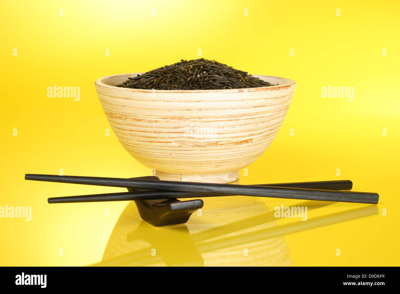 Bowl with wild rice Stock Photo Alamy