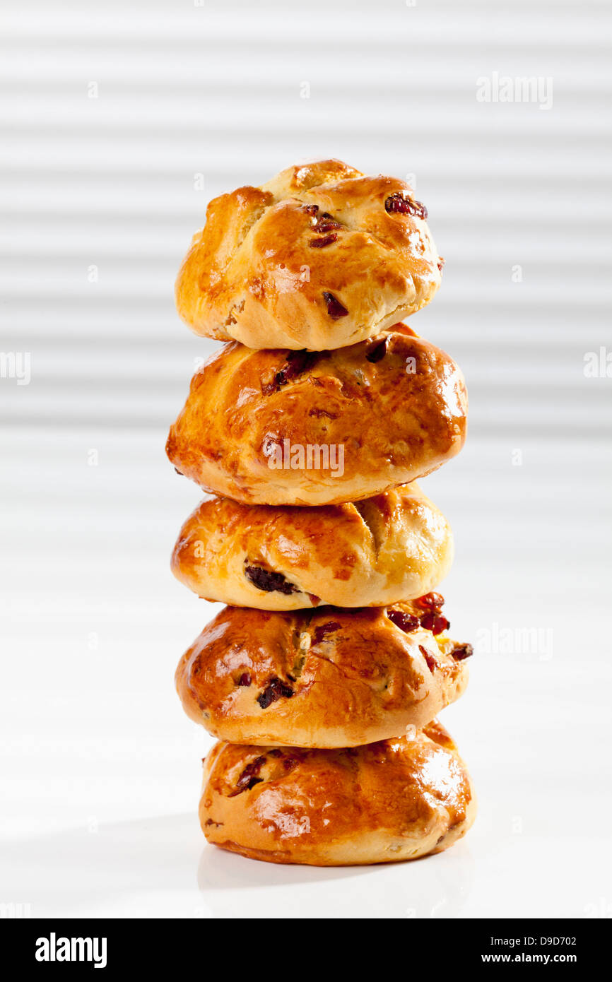 Stack of cranberry scones,close up Stock Photo - Alamy