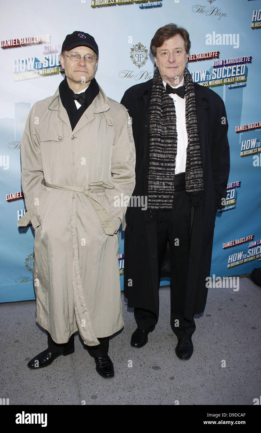 David Hyde Pierce and Brian Hargrove Opening Night of the Broadway musical production of 'How To