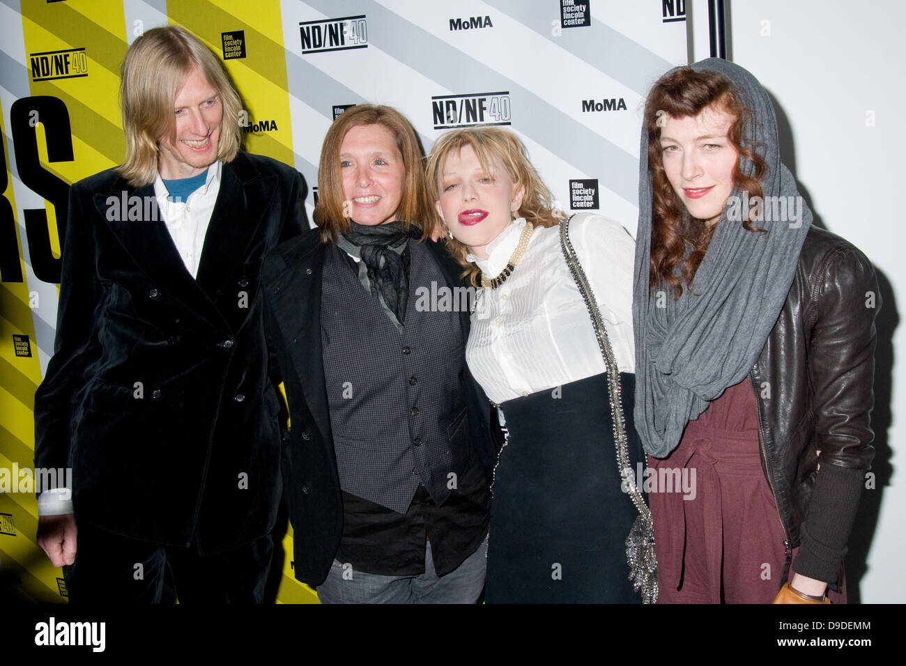 Eric Erlandson, Patty Schemel, Courtney Love and Melissa auf der Maur New  Directors/New Films screening