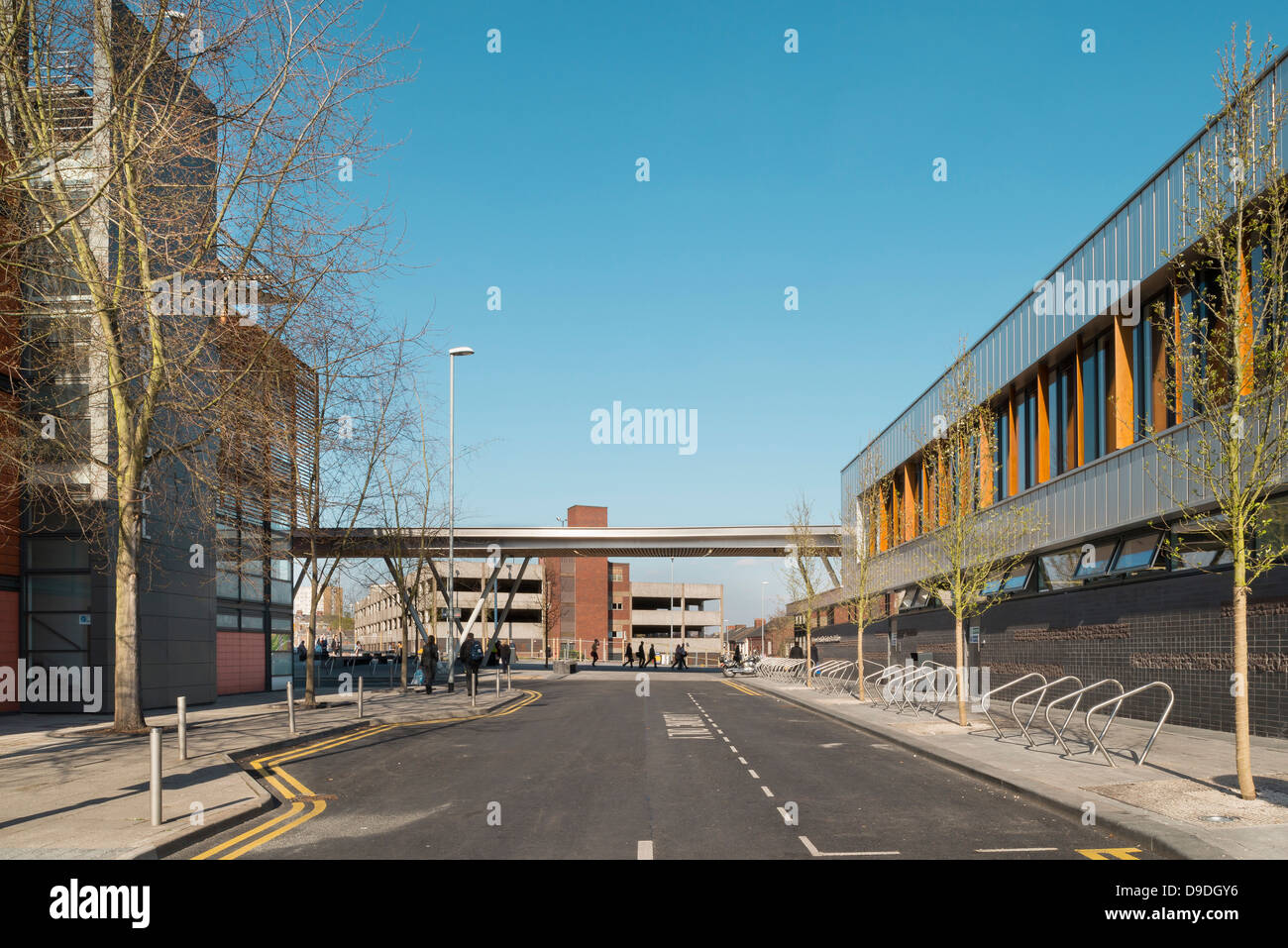 Stoke Bus Station, Stoke on Trent, United Kingdom. Architect Grimshaw, 2013. General view Stock Stoke Bus Station, Stoke on Trent, United Kingdom. Architect Grimshaw, 2013. General view Stock