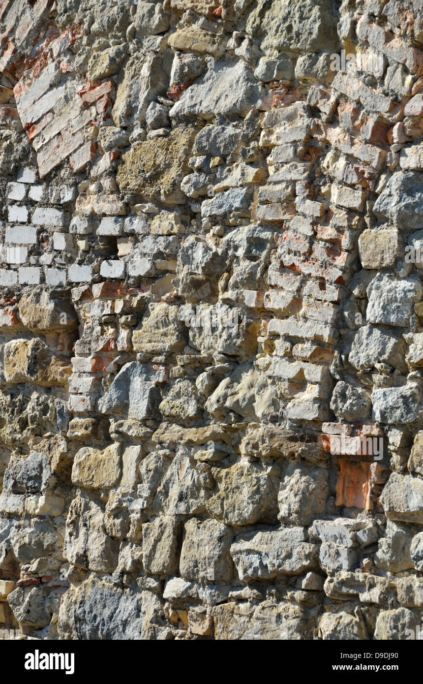 An old wall made of stones and bricks Stock Photo Alamy