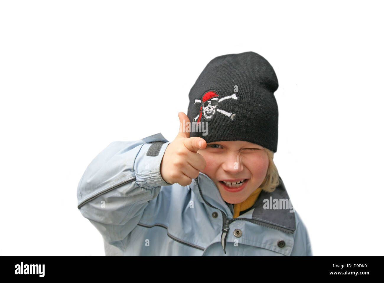 Boy with pirate cap Stock Photo