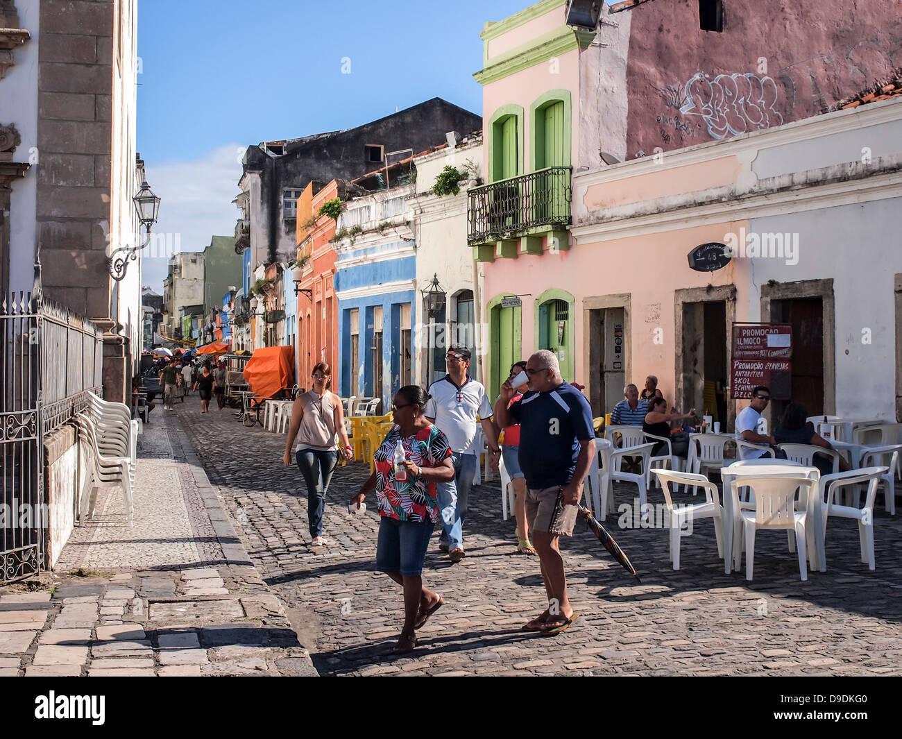 The historical center of Recife, the capital of Pernambco region in Brazil. Stock Photo