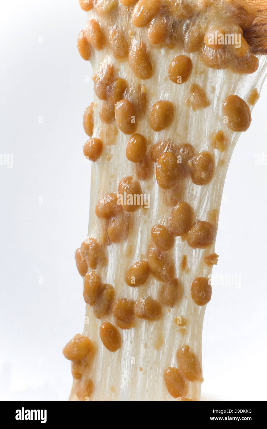Natto fermented soybeans Stock Photo Alamy