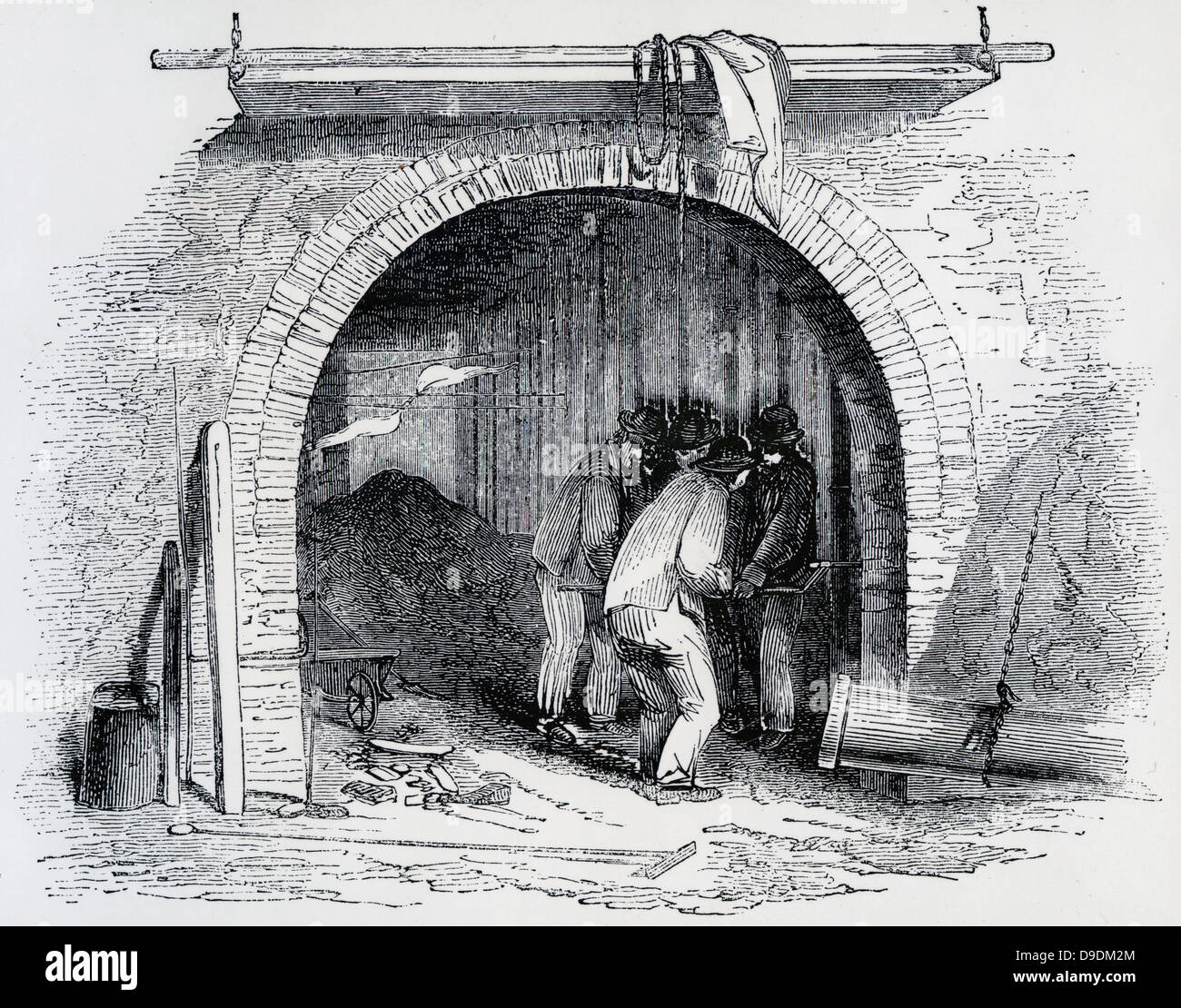 Westminster gas works, Horseferry Road, London view through the retort