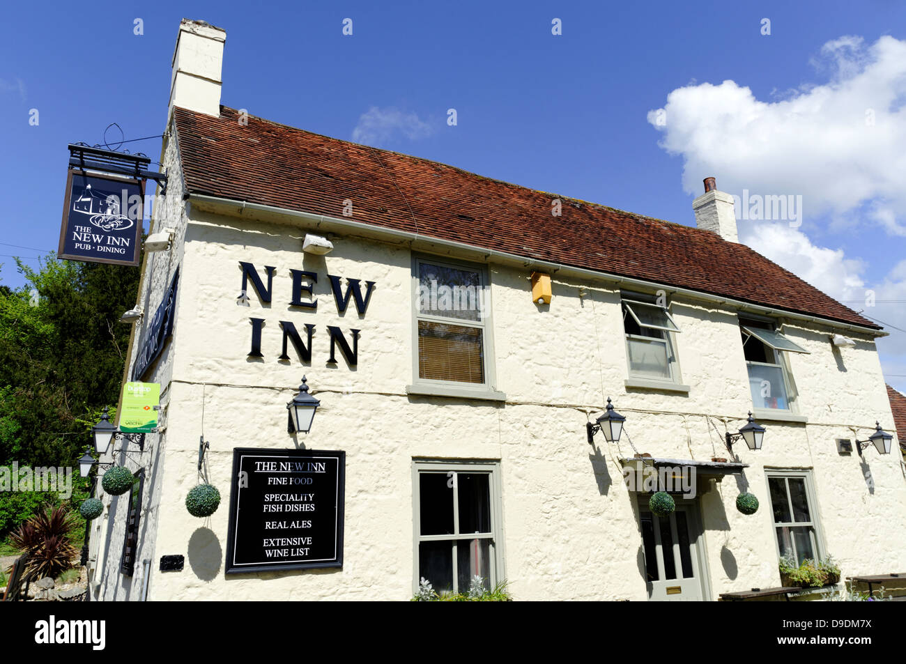 The New Inn, GastroPub, Shalfleet, Isle of Wight, England, UK, GB Stock ...
