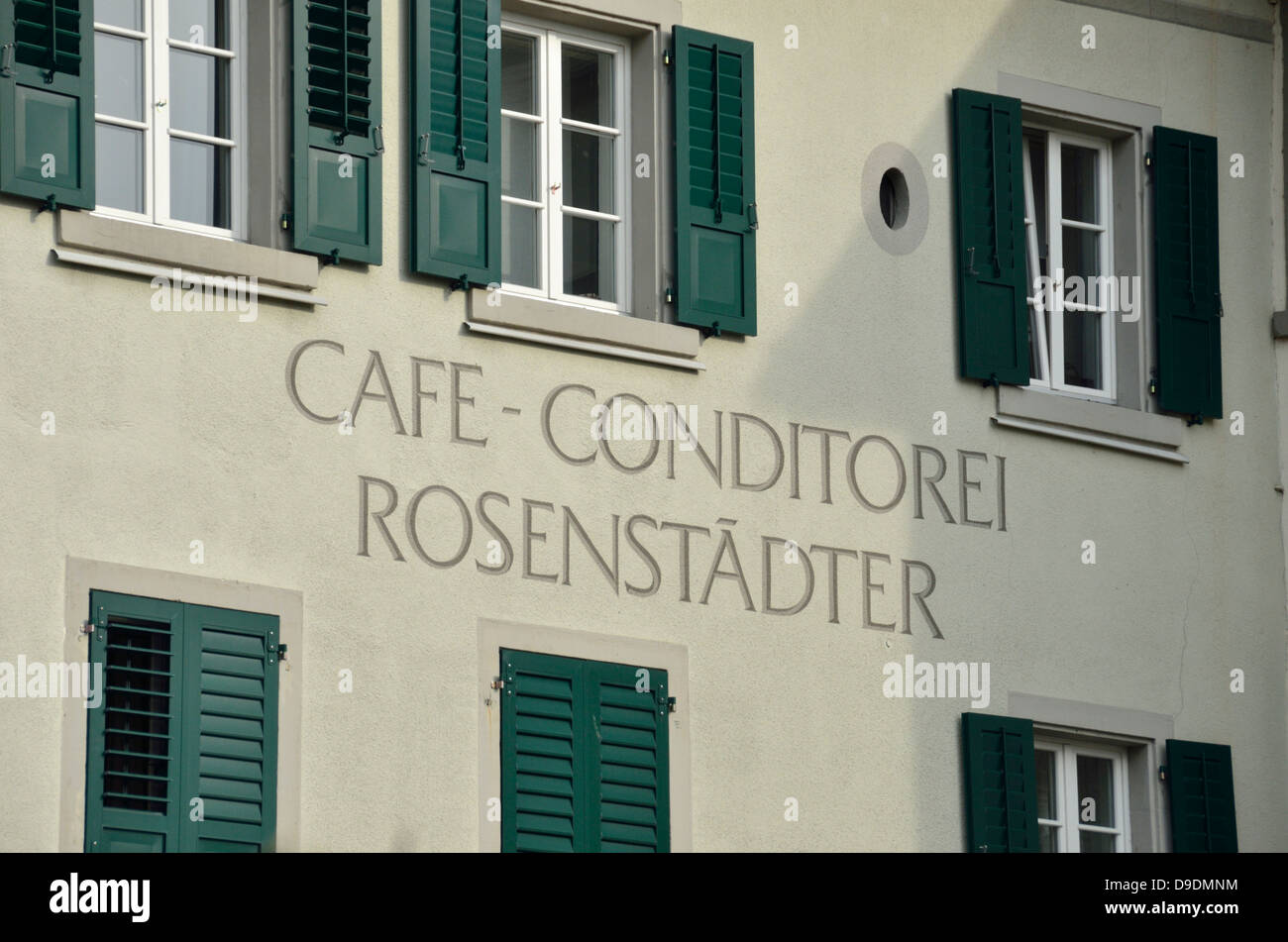 Café Konditorei Rosenstädter Rapperswil, St. Gallen, Switzerland Stock  Photo - Alamy