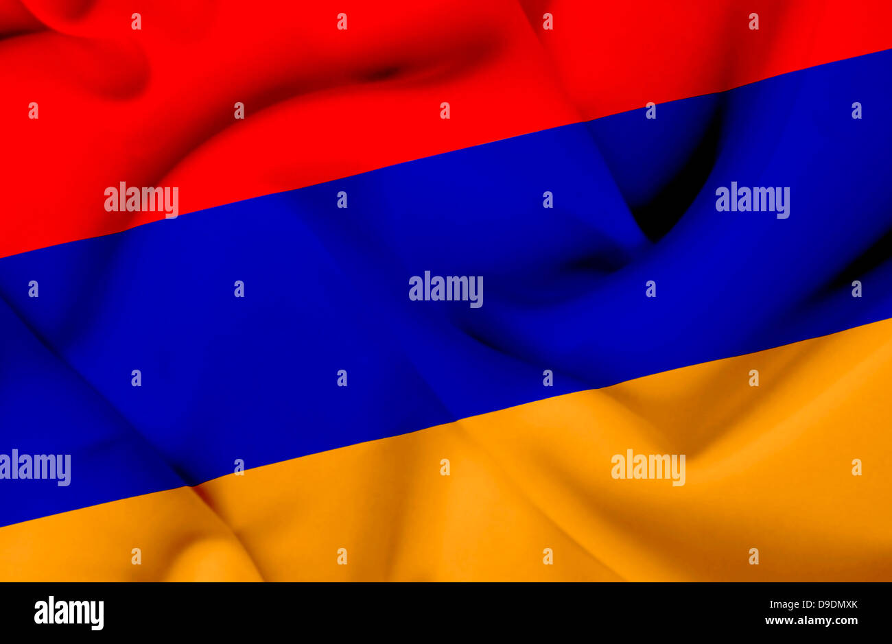 Armenia waving flag Stock Photo - Alamy
