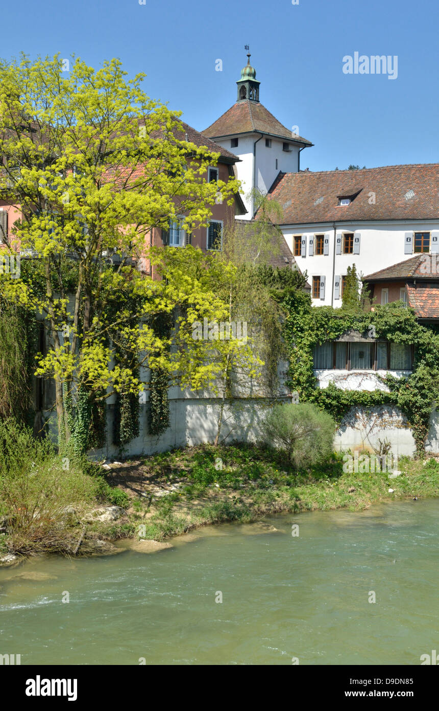 Laufen and the Birs River, BaselLandschaft, Switzerland Stock Photo Alamy