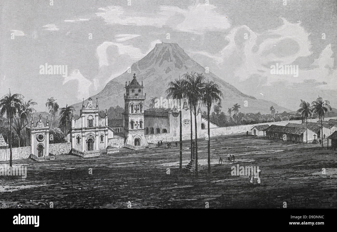 San Jose de Chiquitos, Bolivia, established by the Jesuits in 1698. 19th  century engraving Stock Photo - Alamy