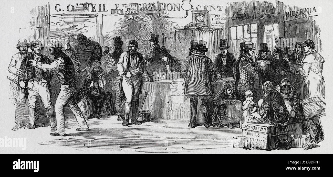 Irish emigrants hires stock photography and images Alamy