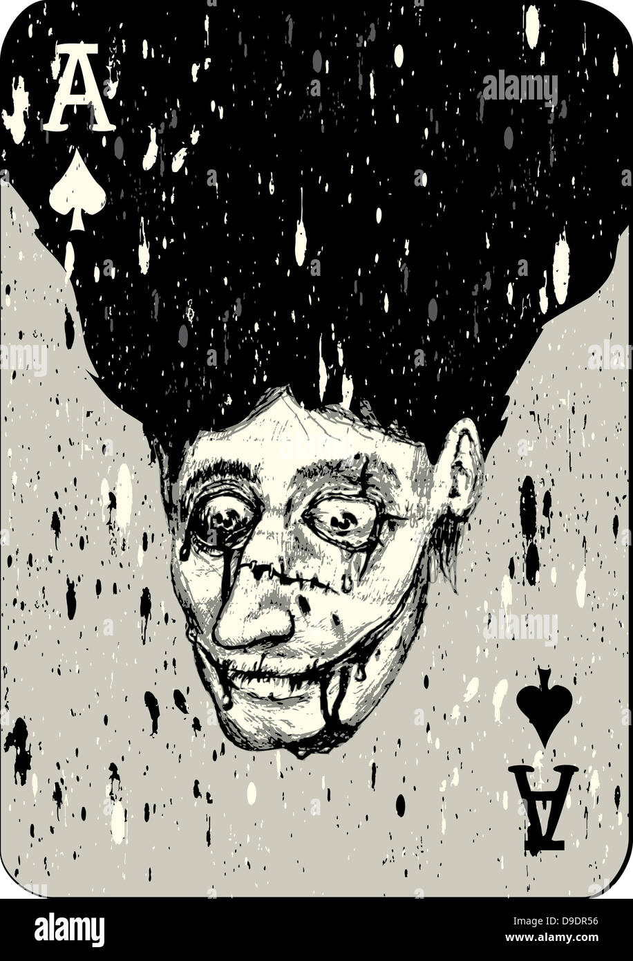Playing cards. All four aces two alternative ace of spades joker ...