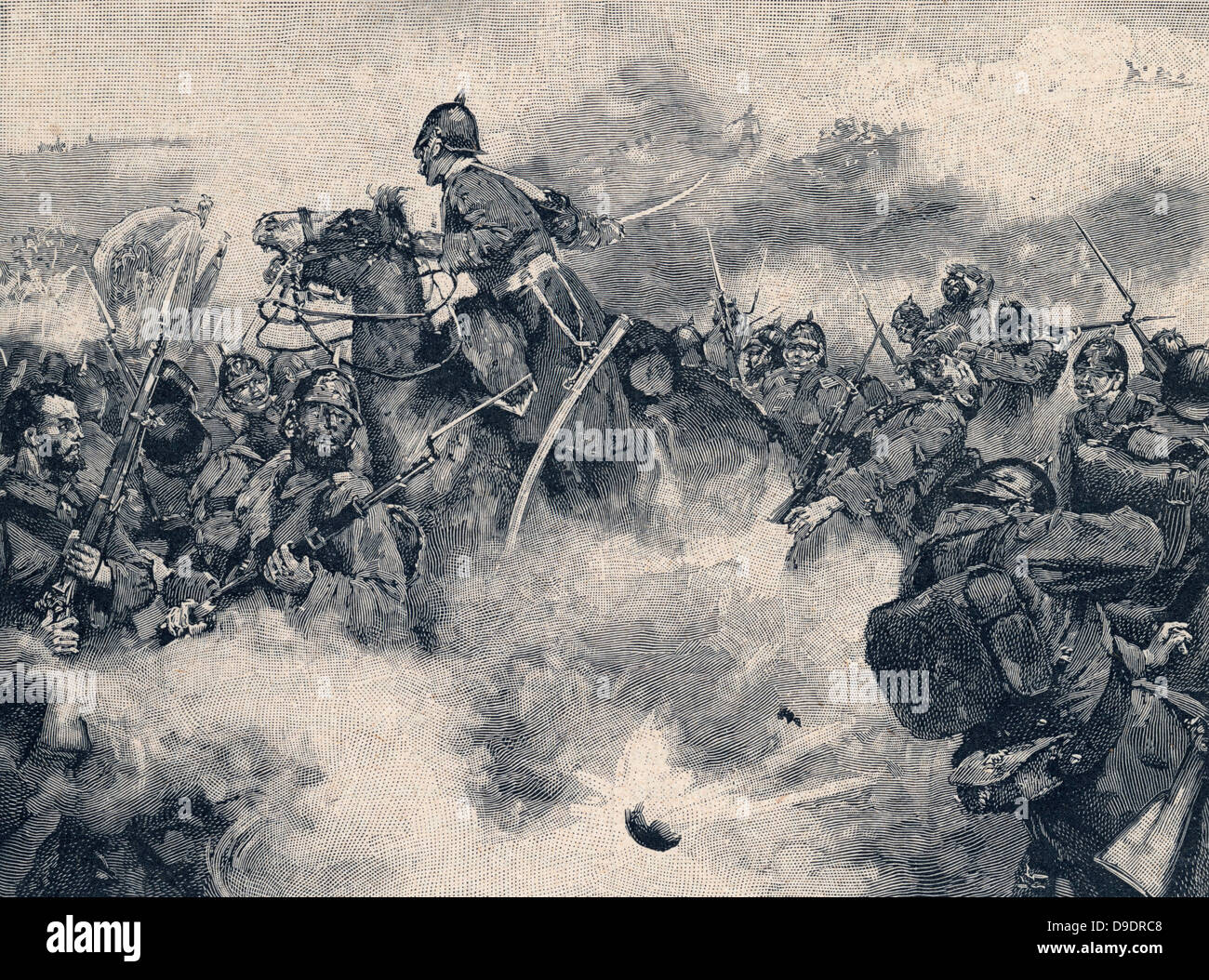 Crimean War 1853-1856:  Rep[ulse of Russians at Kars, 26 November 1855. Stock Photo