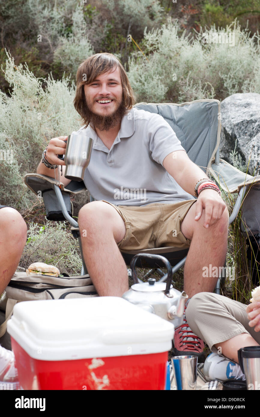 Portrait of young male hiker hi-res stock photography and images - Alamy
