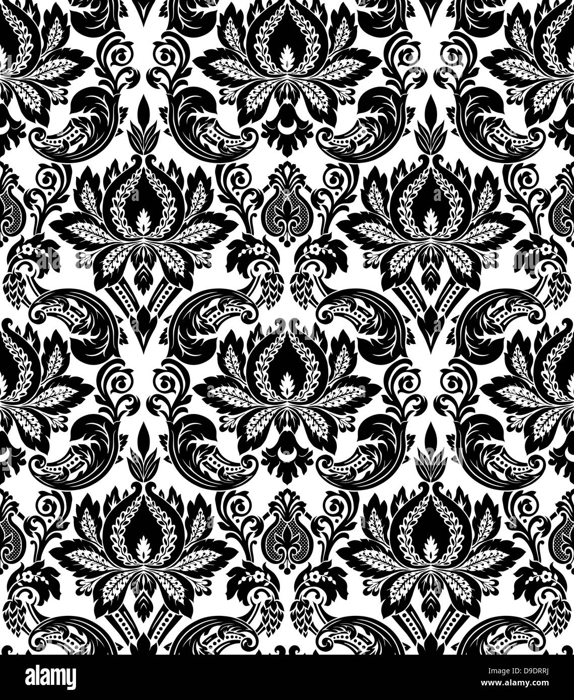 Silk damask Black and White Stock Photos & Images - Alamy